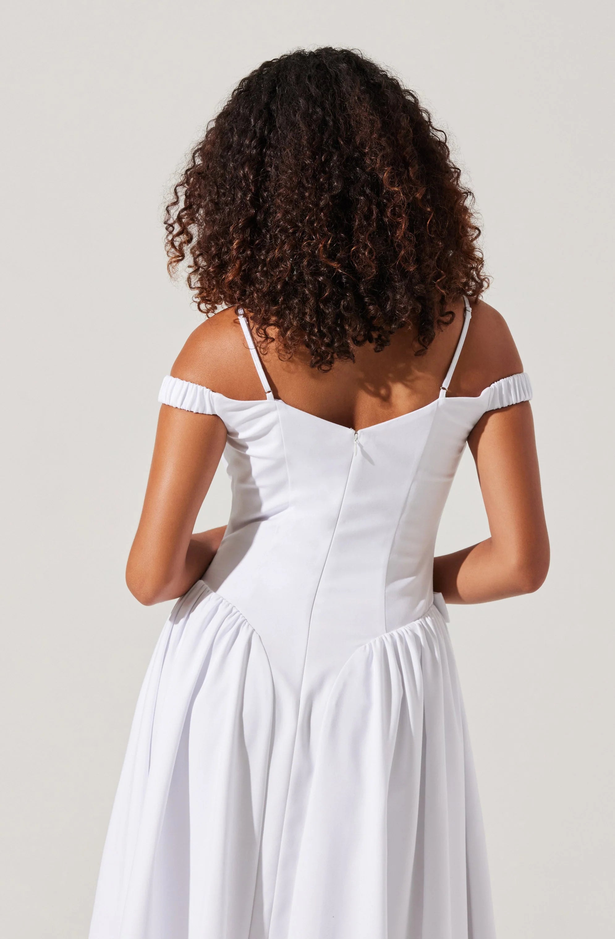 Elvinia Off Shoulder Midi Dress